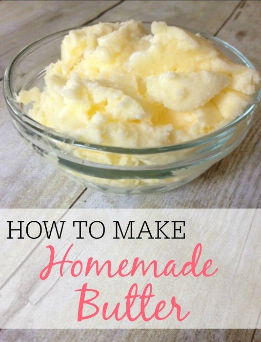 homemade butter recipe