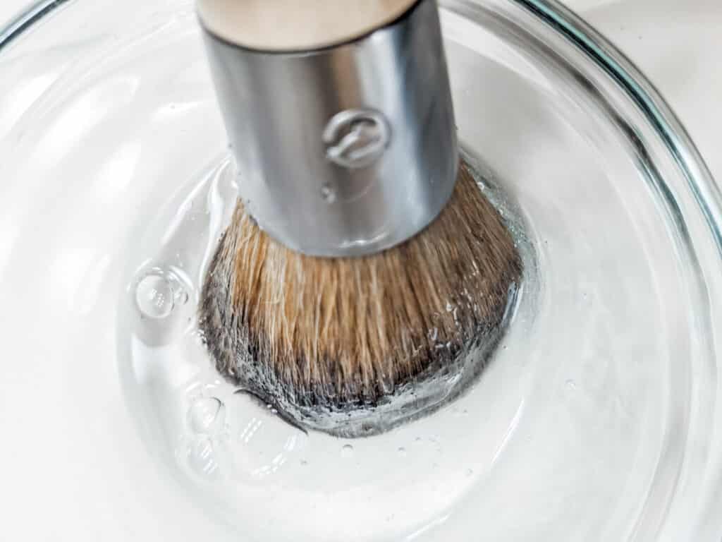 cleaning makeup brushes at home