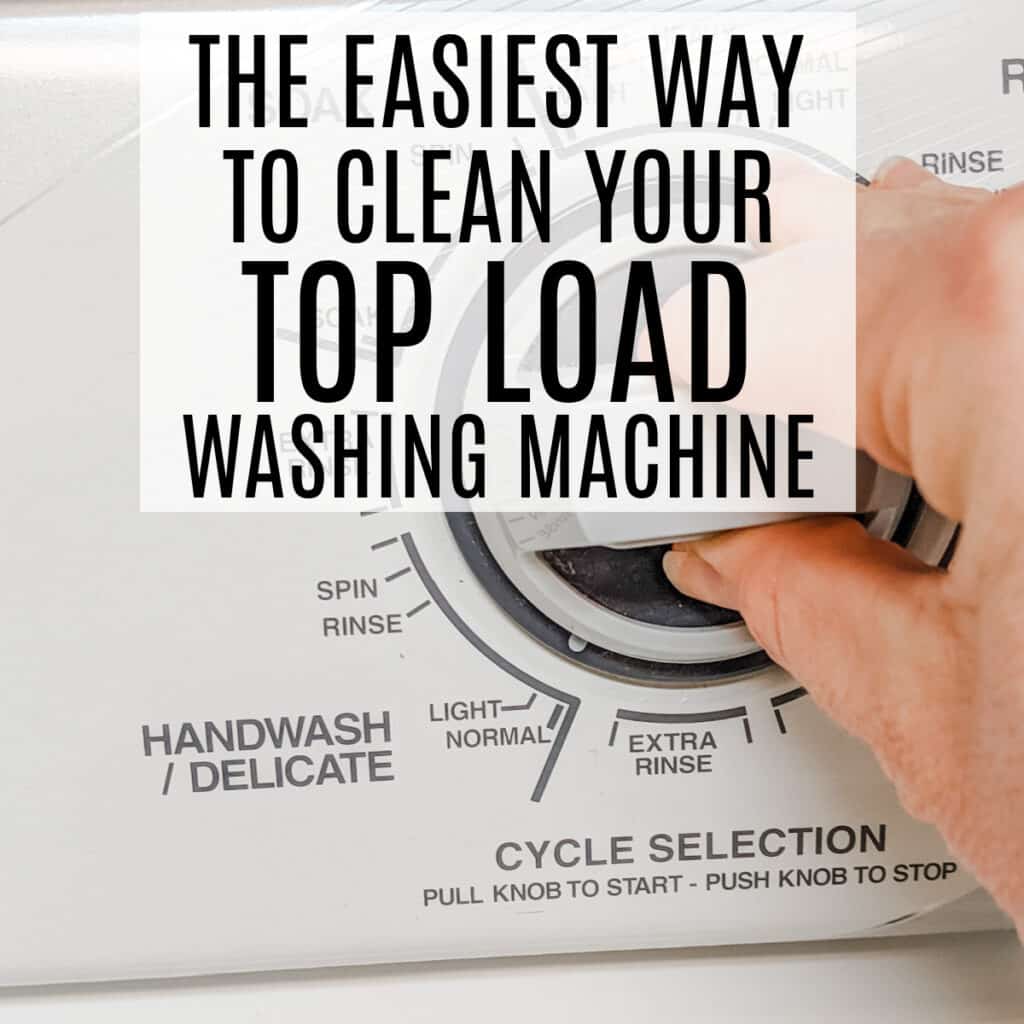 how to clean top load washing machine