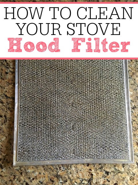 how to clean your stove hood filter