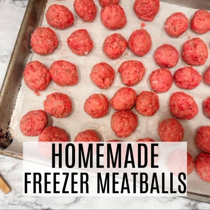 homemade freezer meatball recipe