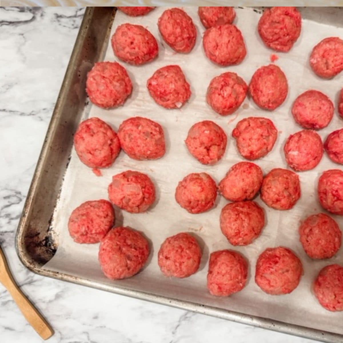 meatballs ready to freeze