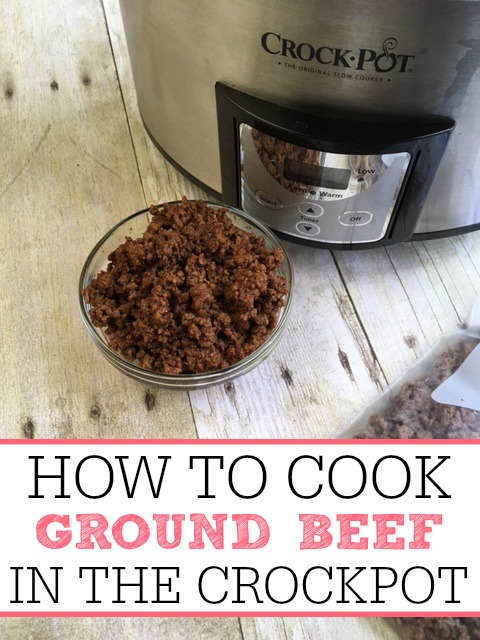 how to cook ground beef in crock pot