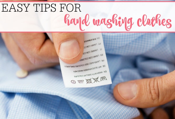 how to hand wash clothes