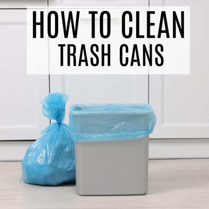 cleaning smelly trash cans