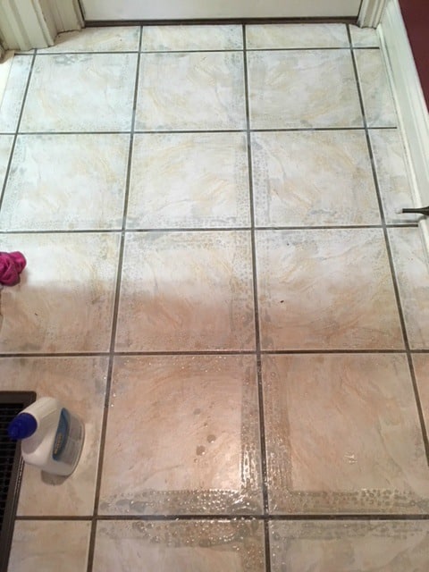 how to clean grout