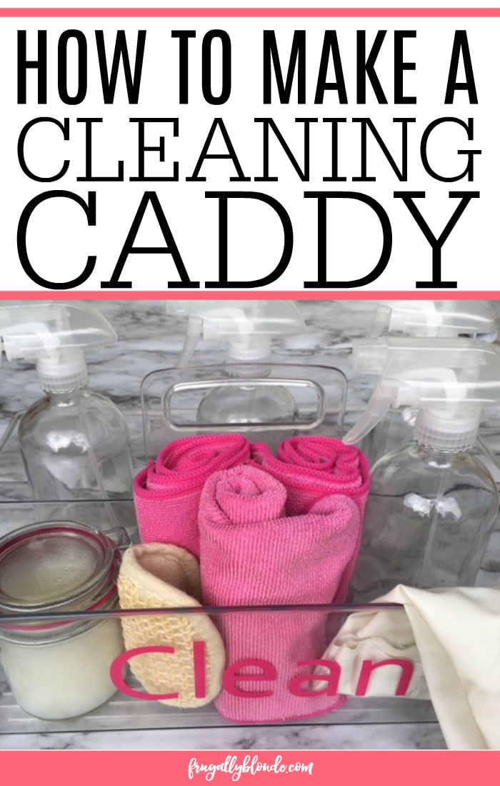 creating a cleaning caddy