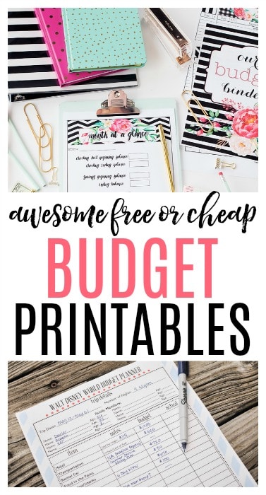 budget printables