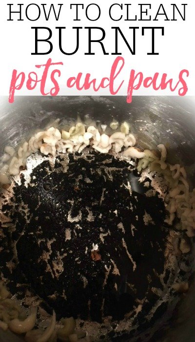 how to clean burnt pots