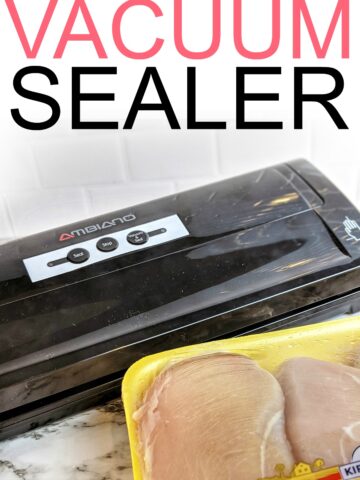 how to vacuum seal food