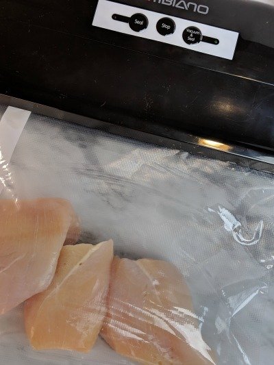 vacuum sealing chicken