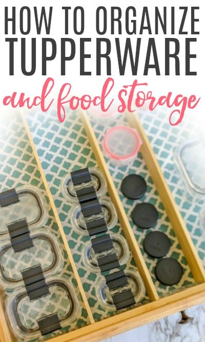 how to organize tupperware