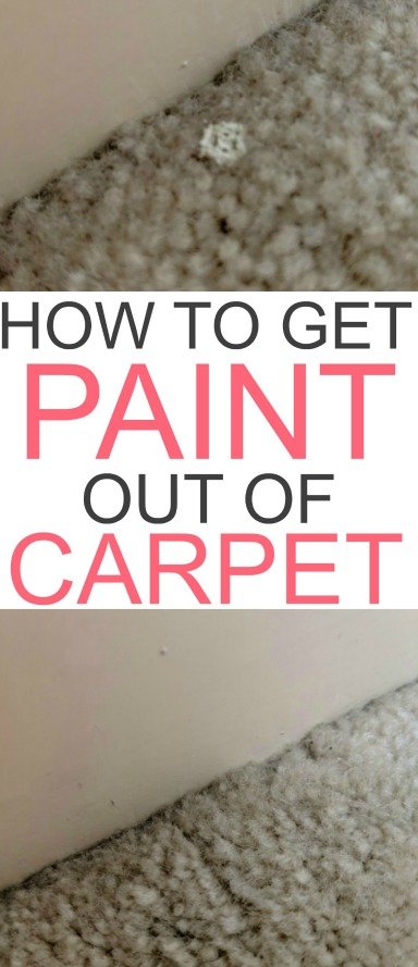 how to get paint out of carpet