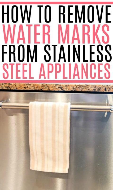 remove water stains from stainless steel