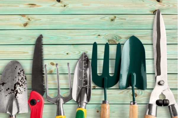 declutter yard tools