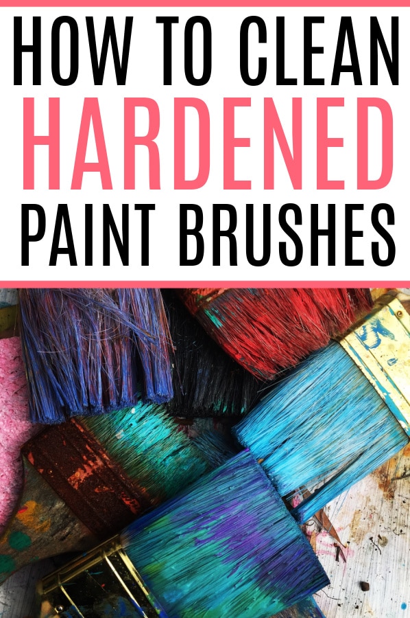 Dirty paint brushes with text overlay.