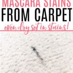 get mascara stain out of carpet