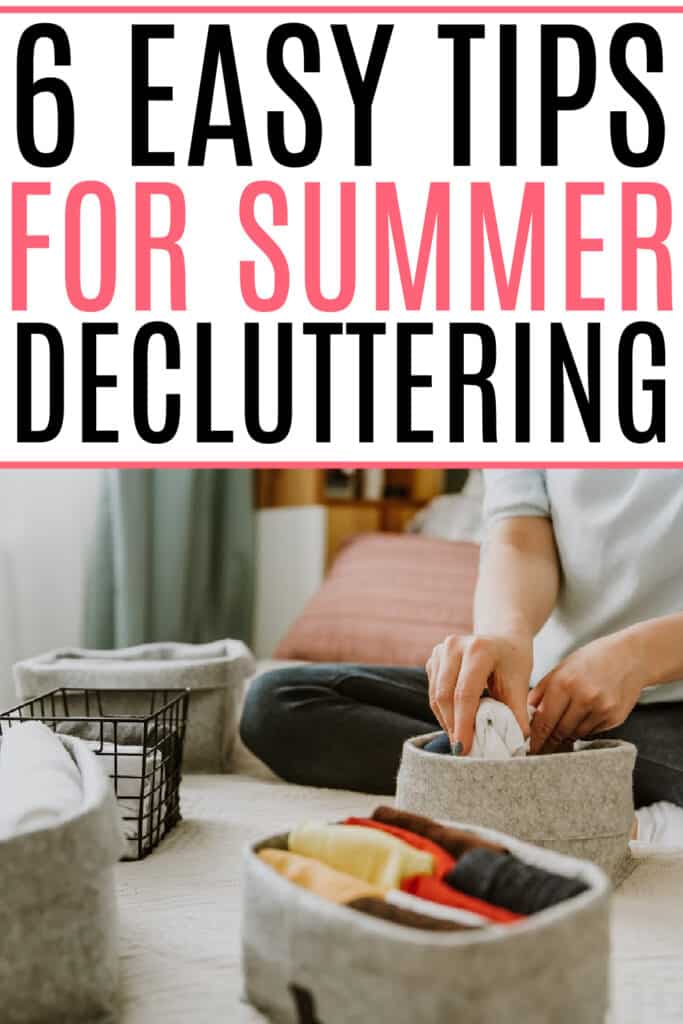 summer decluttering