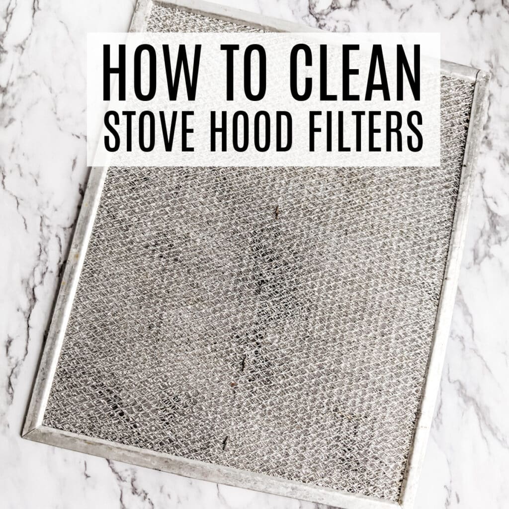 A clean mesh range hood filter.