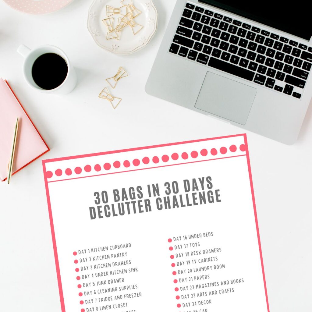 30 bags in 30 days printable