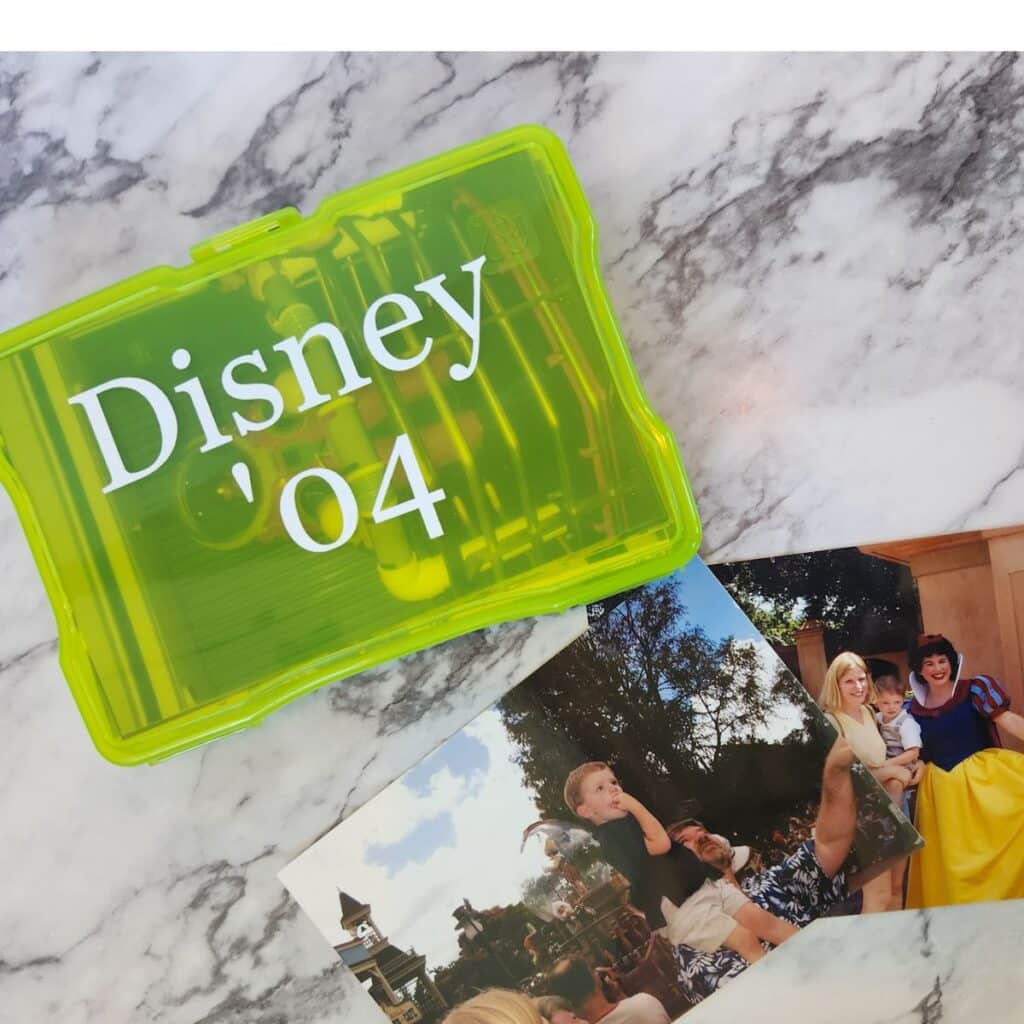 organizing photos from disney.