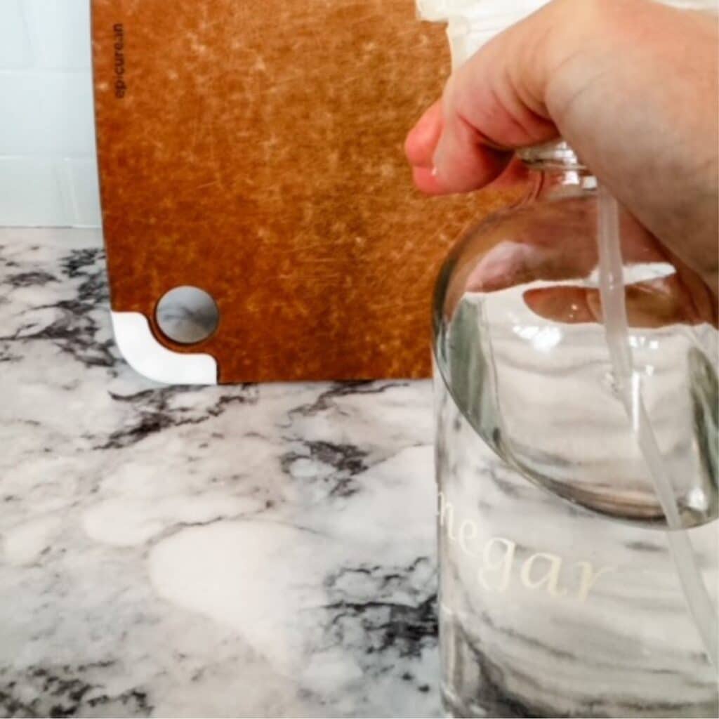 ingredients to clean cutting board