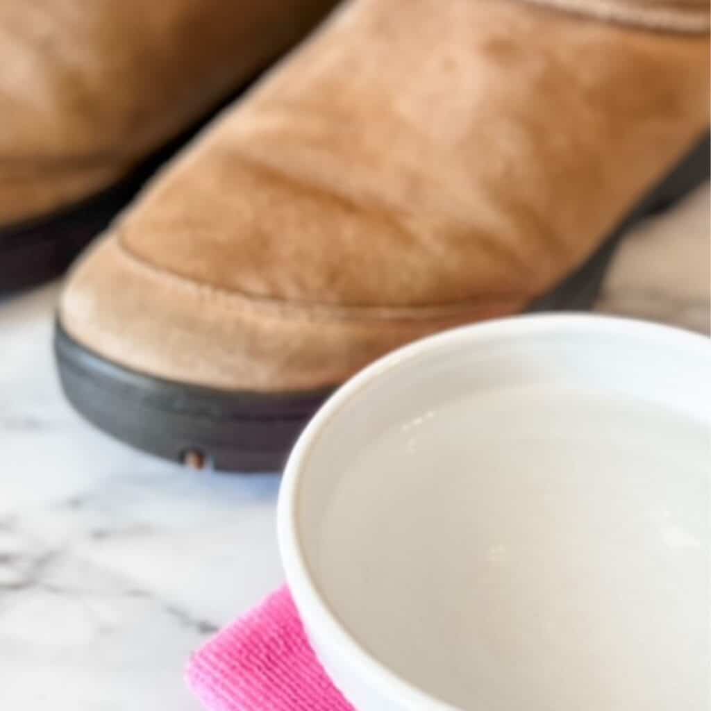 water to clean uggs