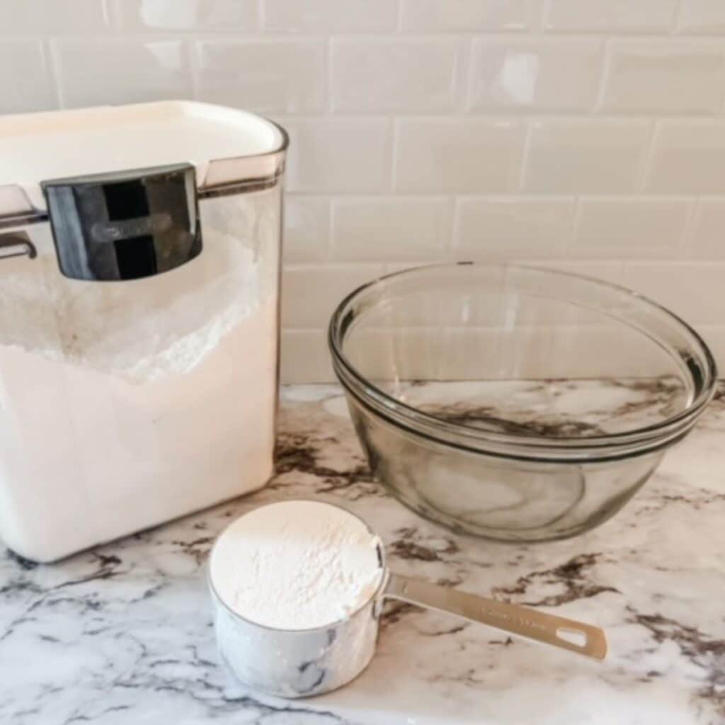 dry ingredients for pancake recipe