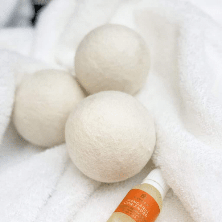 DIY scented dryer balls.