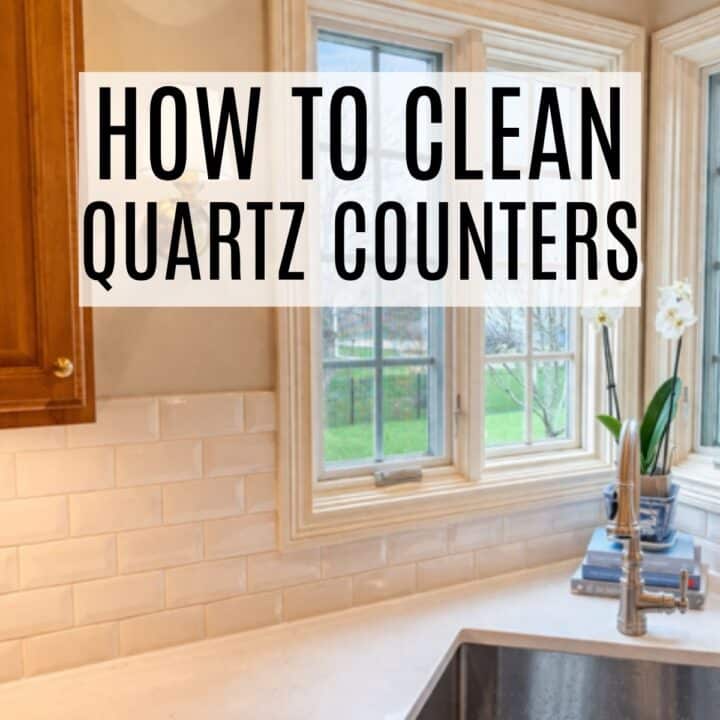 Bright kitchen with freshly cleaned quartz countertops
